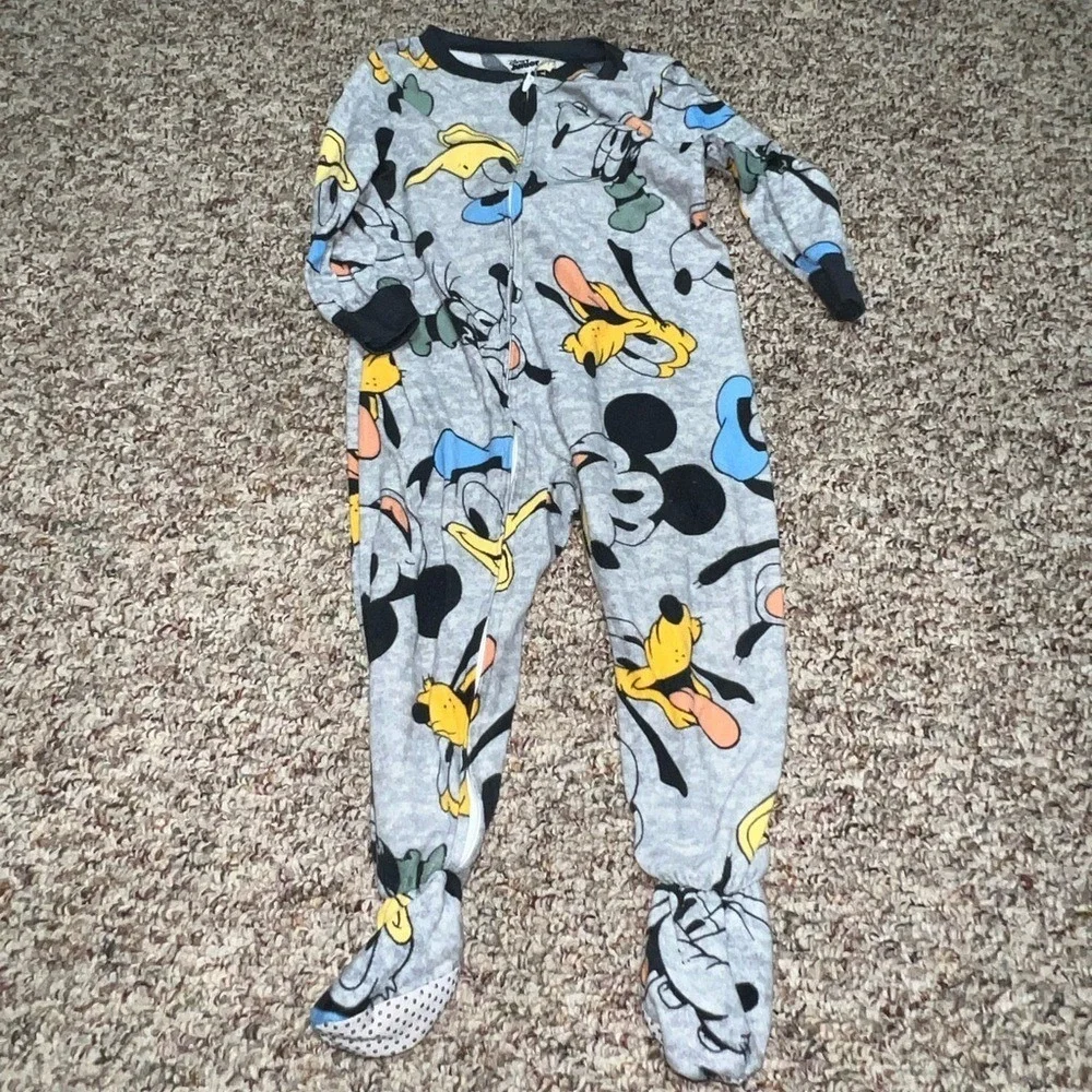 Boys, girls size 2T pajamas Disney Kids One Piece Footie - Mickey Mouse